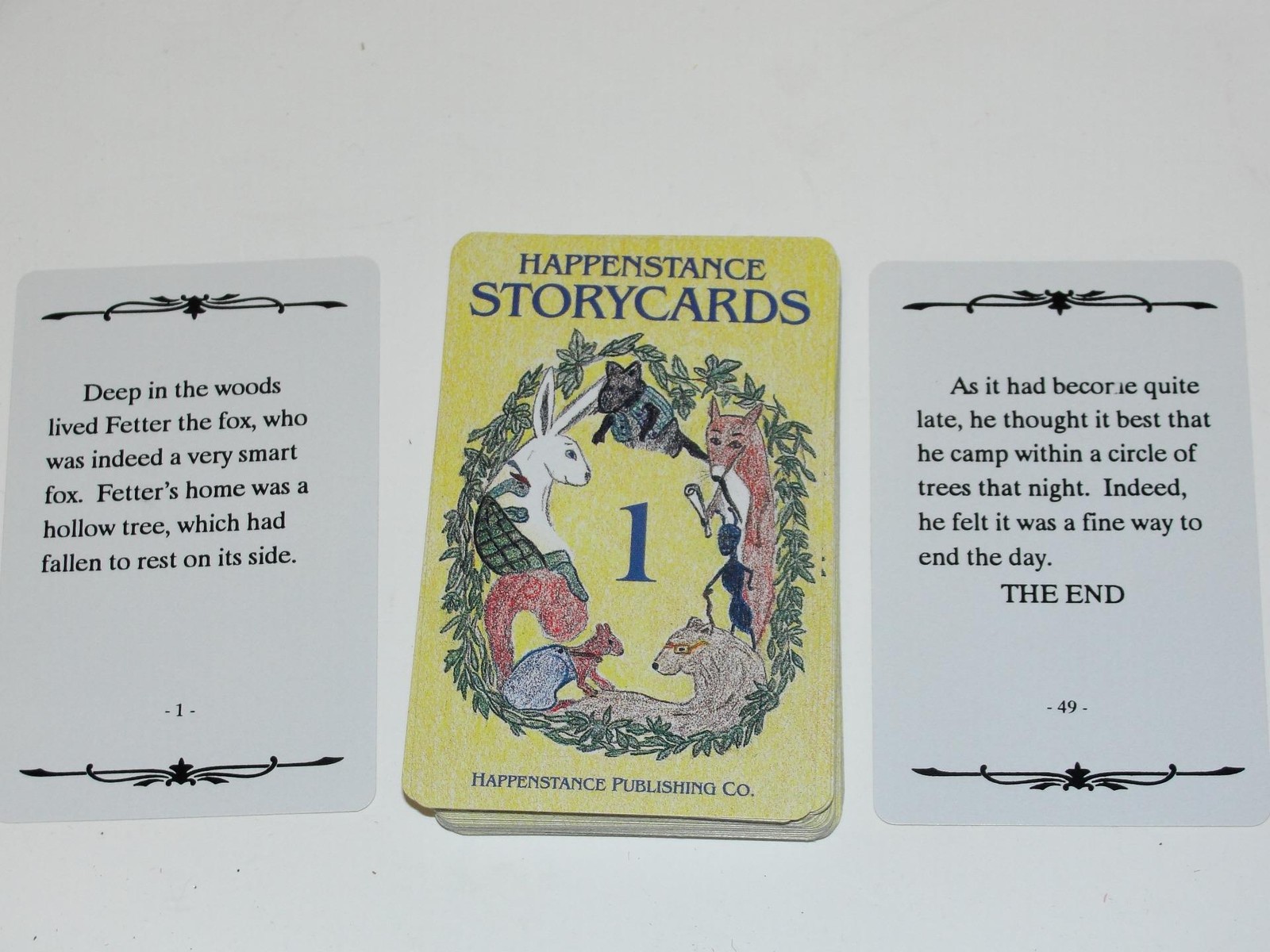 Vintage 1993 Happenstance Story Cards – Stack & Flip Cards to Create New Stories
