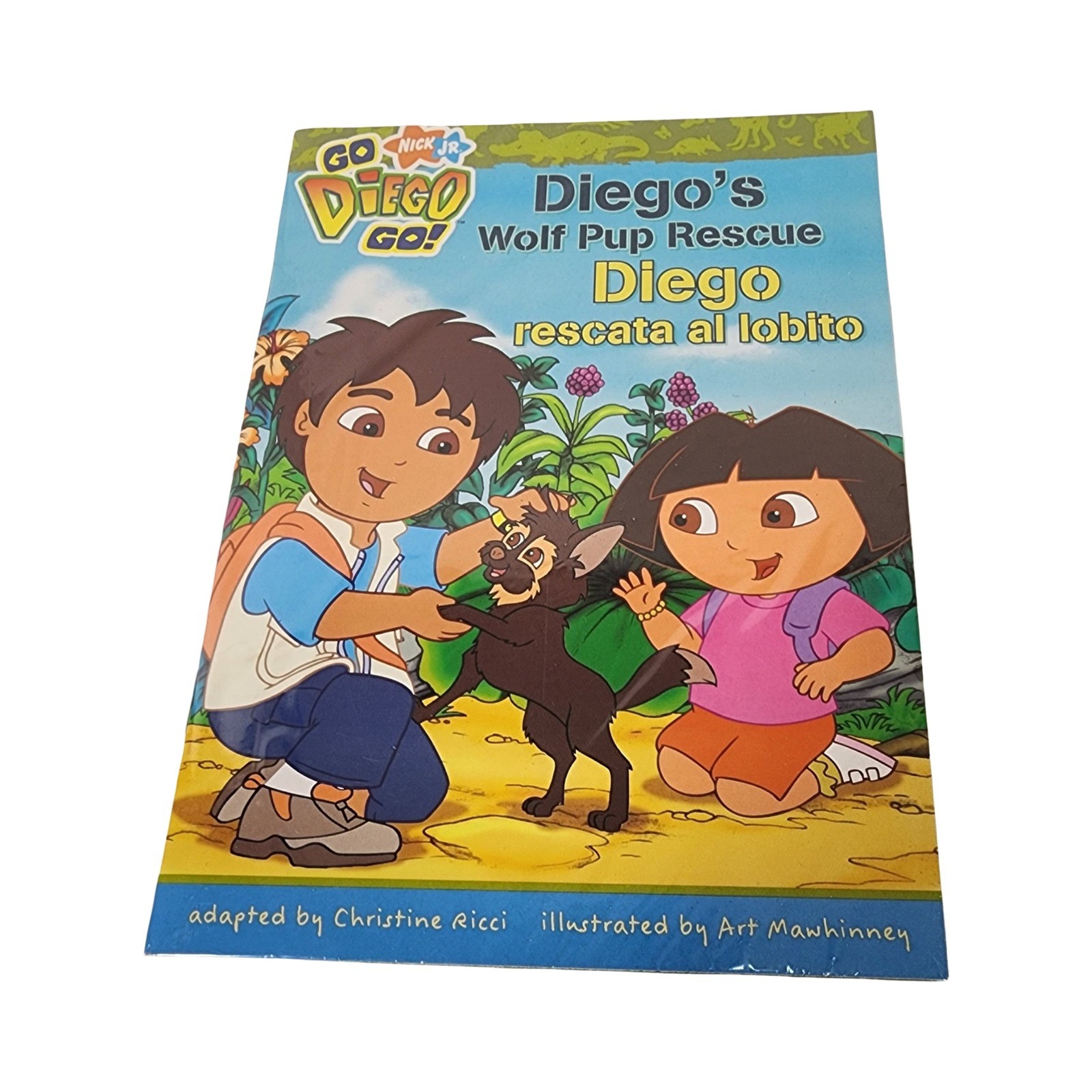 Go Diego Go Diego’s Wolf Pup Rescue Book Nick Jr Bilingual English Spanish