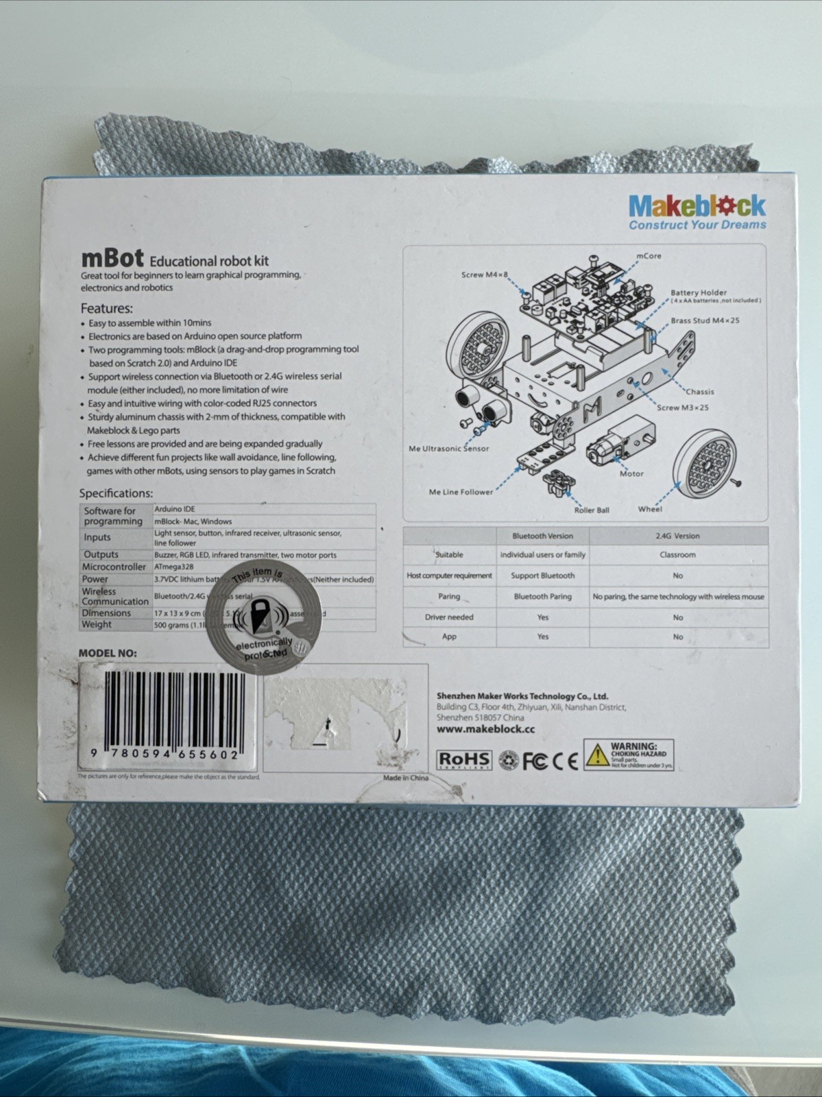 Makeblock mBot Robot Kit for Young Innovators – Ages 8+ STEM Education Bluetooth
