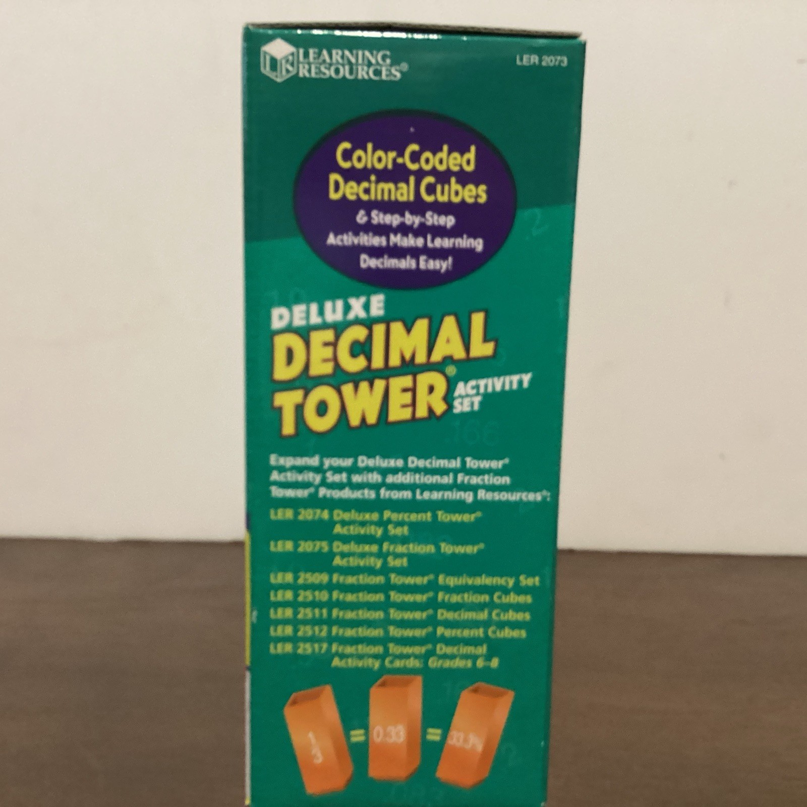 Learning Resources Deluxe Decimal Tower Activity Set NEW! Ages 9+ Home Schooling