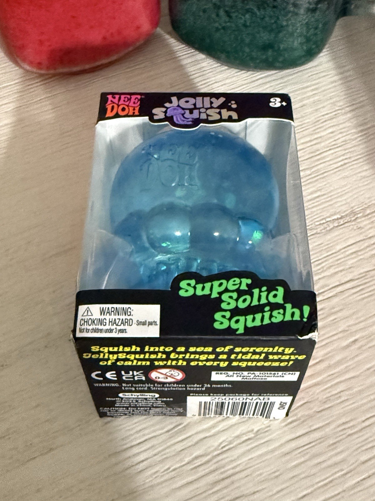NeeDoh BLUE Jelly Squish Jellyfish Fidget Toy Sensory Stress Relief Squishy NEW