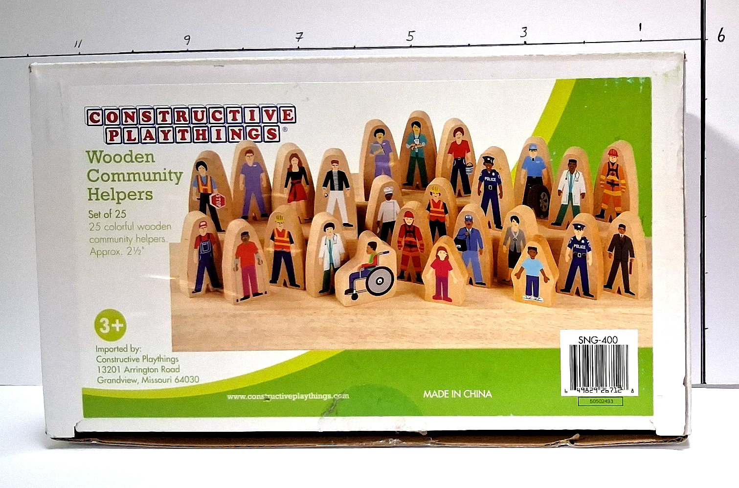 Constructive Playthings Community Helpers 25 Wood Pieces; 2″-2.5″ Tall