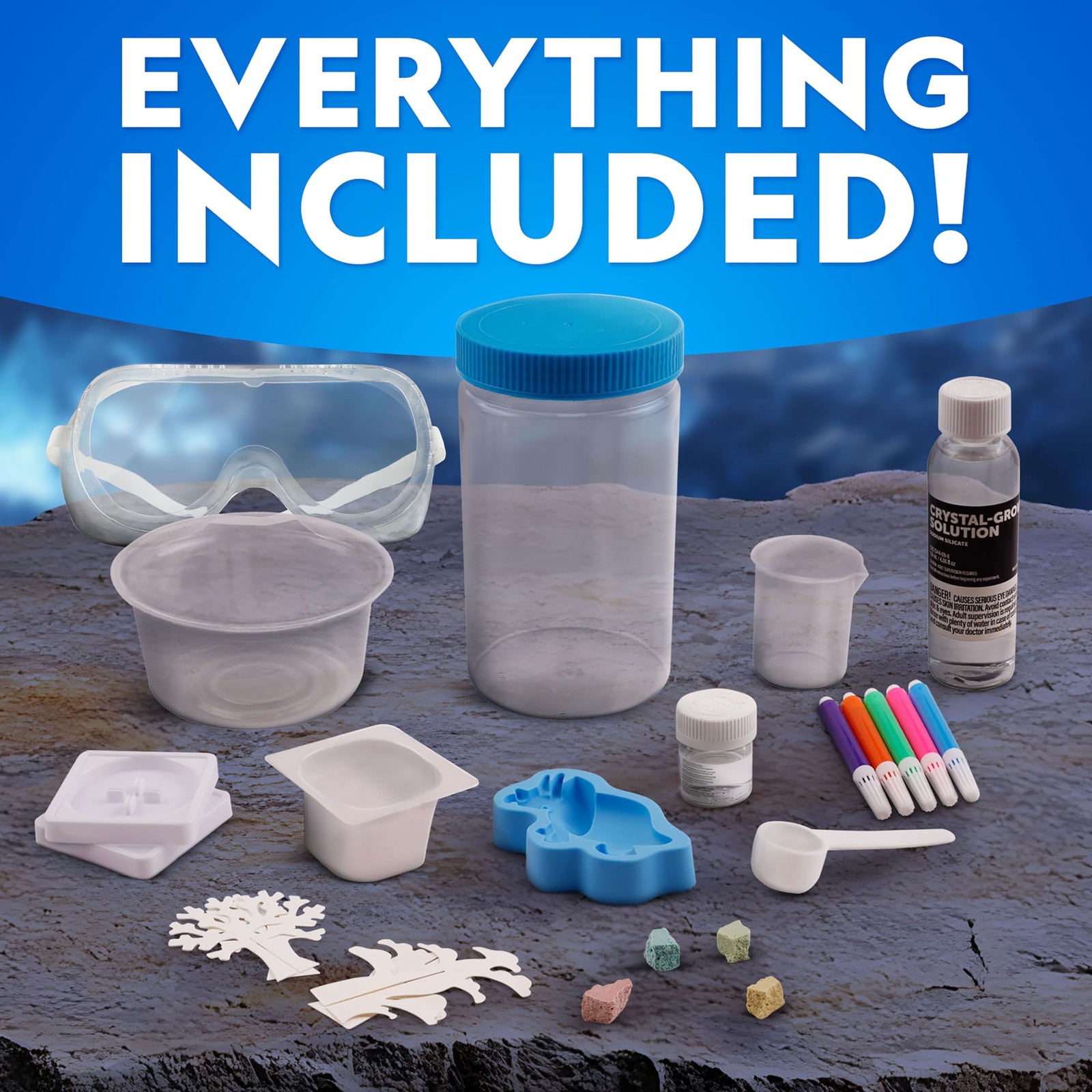 Blue Marble National Geographic Ultimate Crystal Growing Kit Grow 5 Types Of