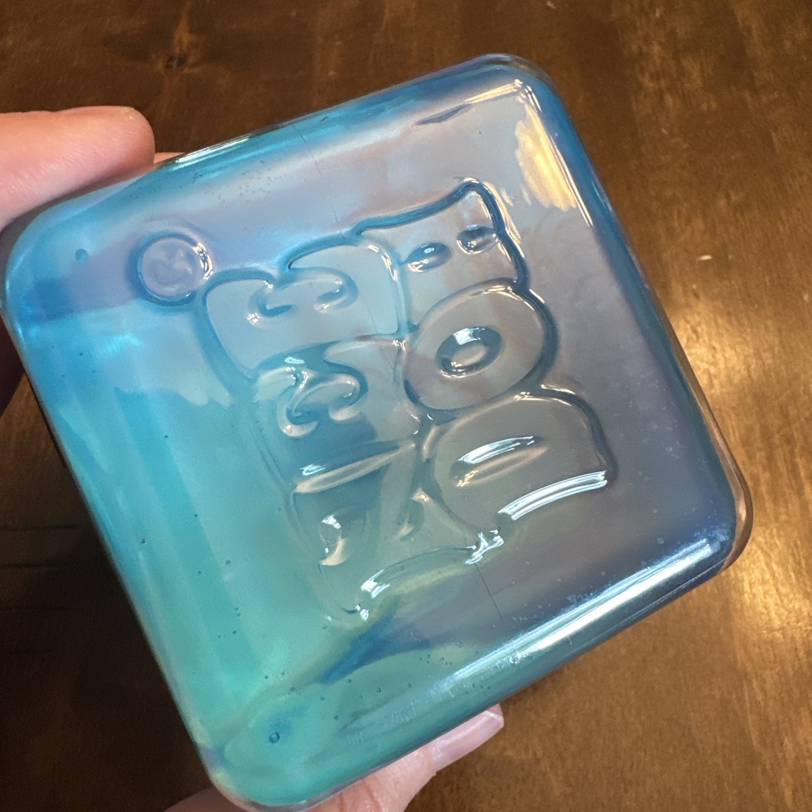 NeeDoh Nice Berg Blue Niceberg Solid Squish Large Cube Iceberg NEW AUTHENTIC