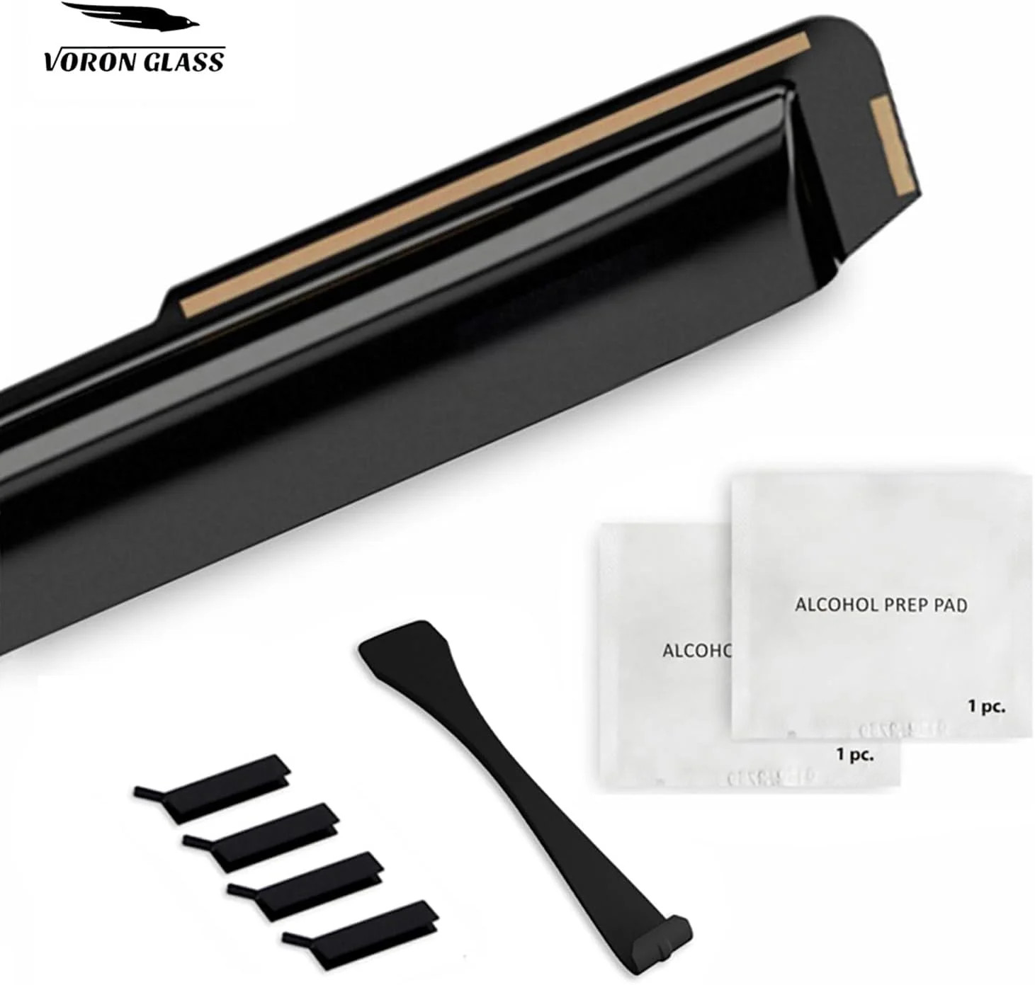Voron Glass in-Channel Extra Durable Rain Guards for Trucks Chevrolet (Chevy) Si