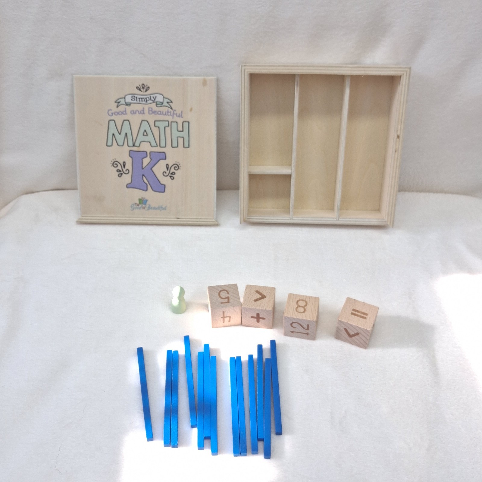 The Good and the Beautiful Math Kindergarten Wooden Box *INCOMPLETE*