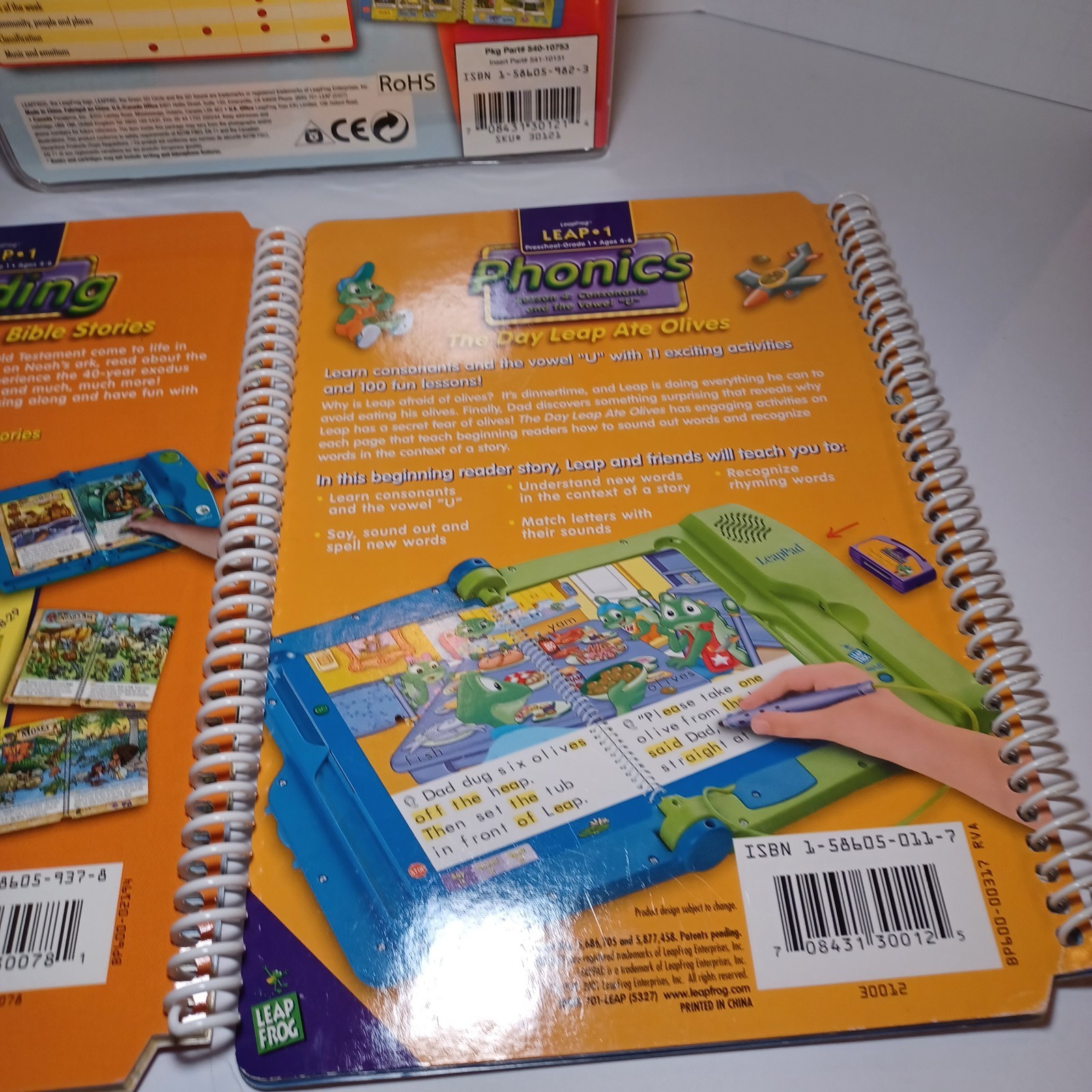 Leap Frog Leap Pad 1 Books and Cartridges Different Versions Not Perfect See Pic