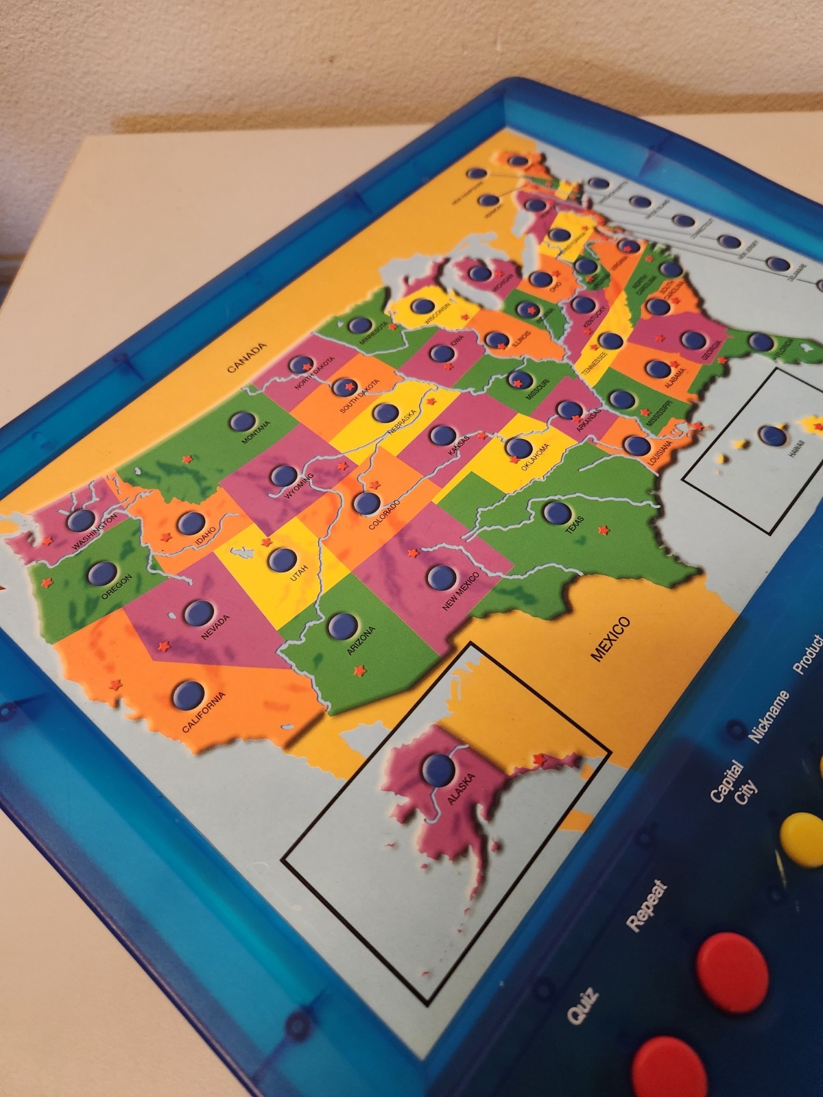 Vintage 1998 Geo Genius USA Map Interactive Educational Toy #102 Tested & Works