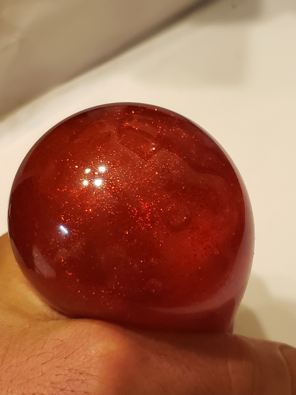 RARE Red Stardust Shimmer NeeDoh- Used- 100% AUTHENTIC Nee Doh