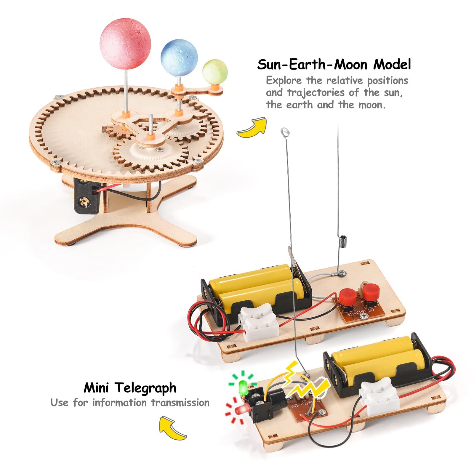 STEM Science Kits for Kids Ages 812 810, Wood Building Crafts Kits for Boys, …