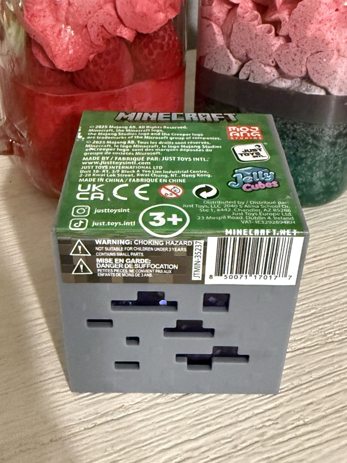 New MINECRAFT JELLY CUBES – RARE Purple Viral Squishy Nee Doh Ish Type Fidget