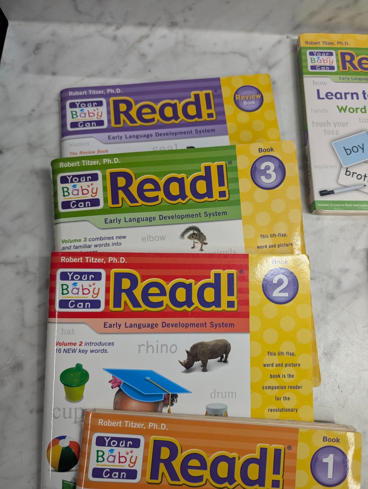 Your Baby Can Read Early Language Development System Books & Word Cards Lot