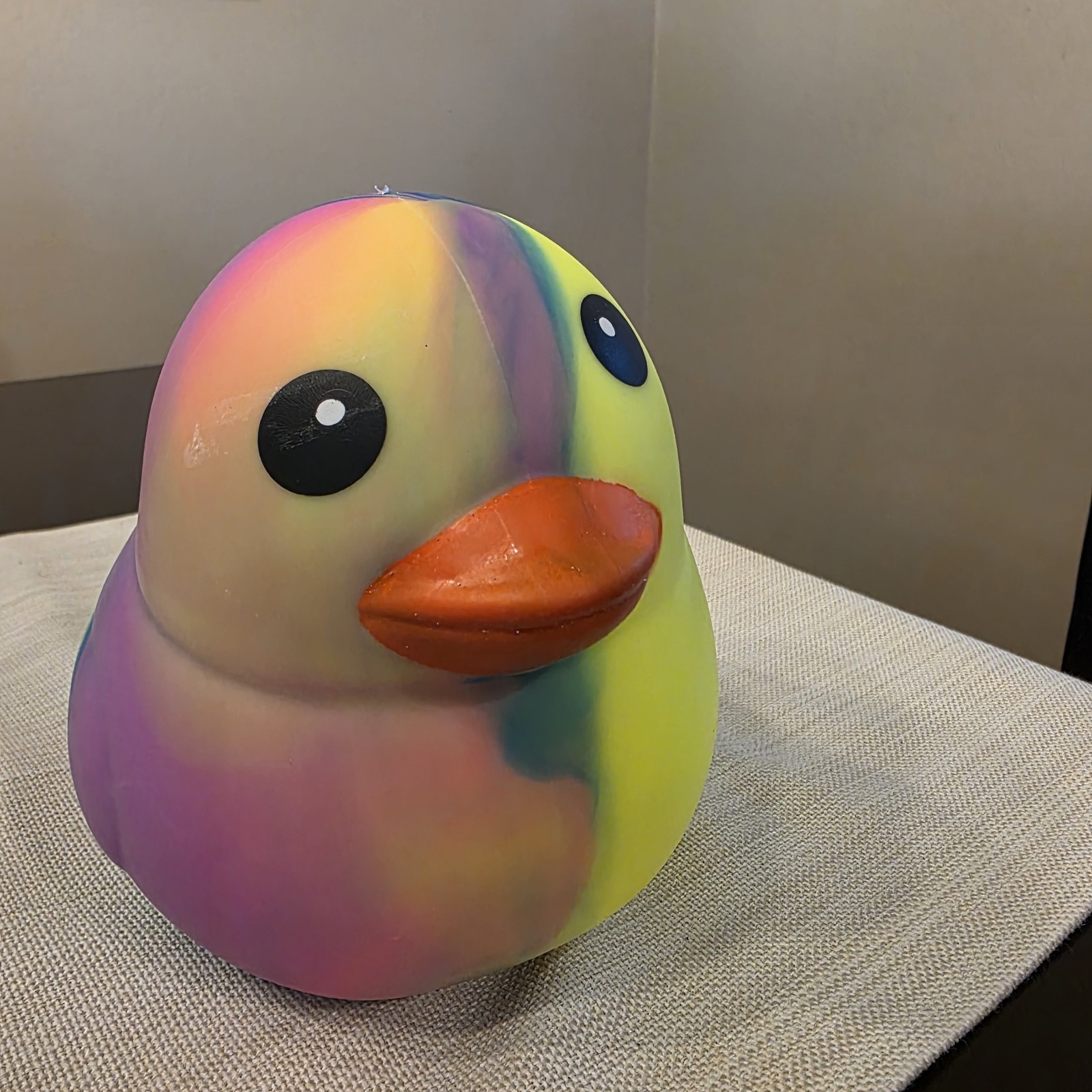 NEW Sunny Days Jumbo Squeezy Tie Dye Duck Yellow Blue Purple Pink Green