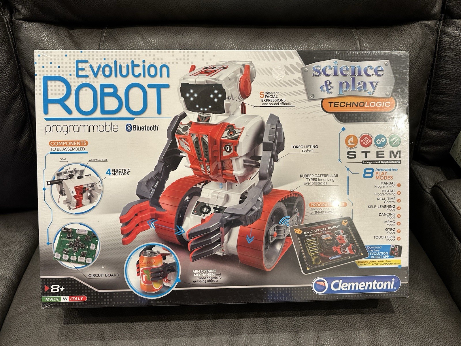 Evolution ROBOT Stem Programmable Bluetooth Science &Play Factory Sealed ITALY