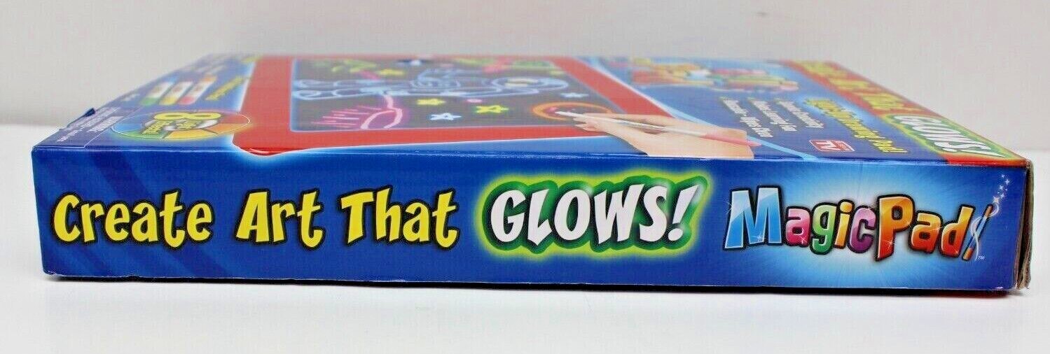 As Seen On TV MAGIC PAD Light-Up Drawing Pad! Create Art That Glows Ages 3+ NIB