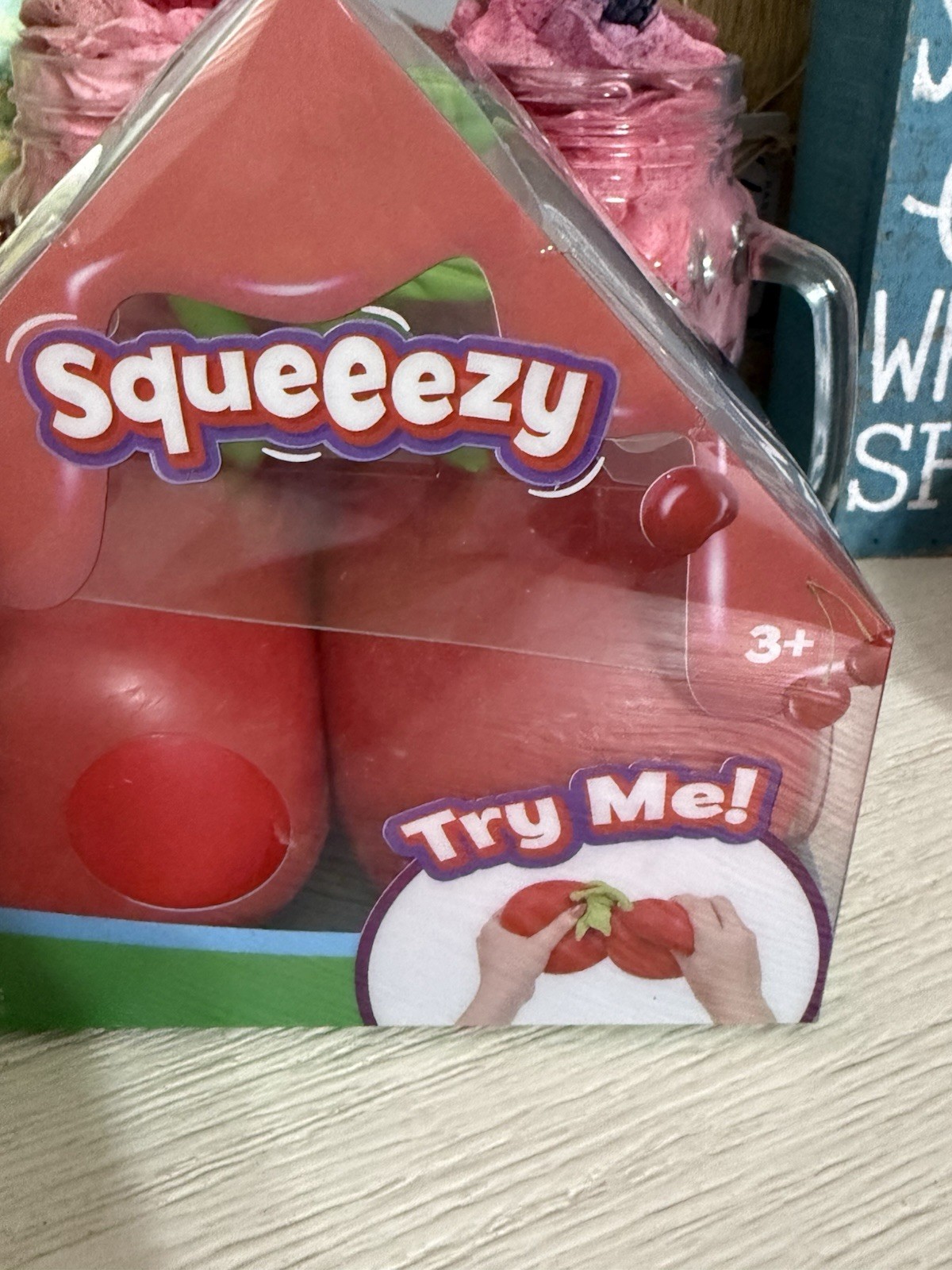 NEW Squishy Sunny Days Toymendous Red Cherries 5.5 Inch Squeezy Cherry Viral