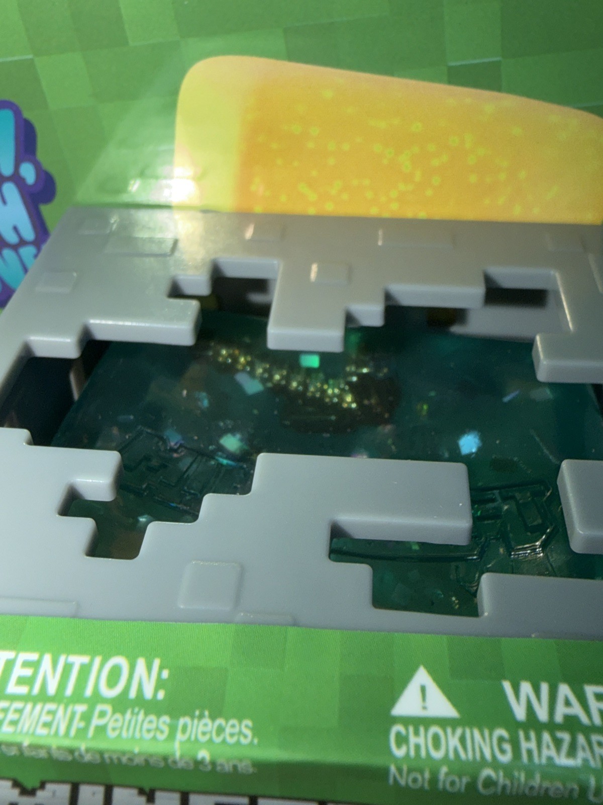 ⛏️ Minecraft Jelly Cube RARE Viral Squishy CONTAINS 1/48 Real GOLD Plated Tool!