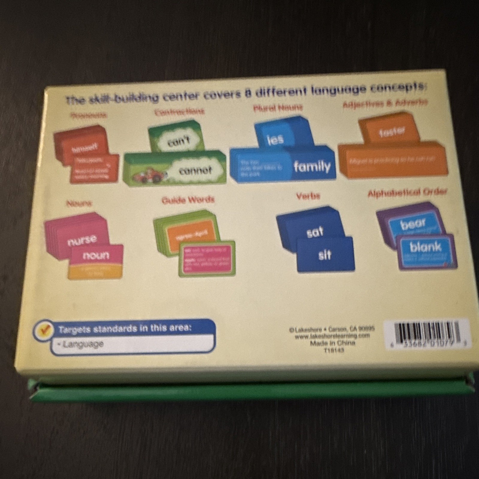 Lakeshore Language Skills Match & Sort Card Set, Multicolor, Ages 8-11 PP577