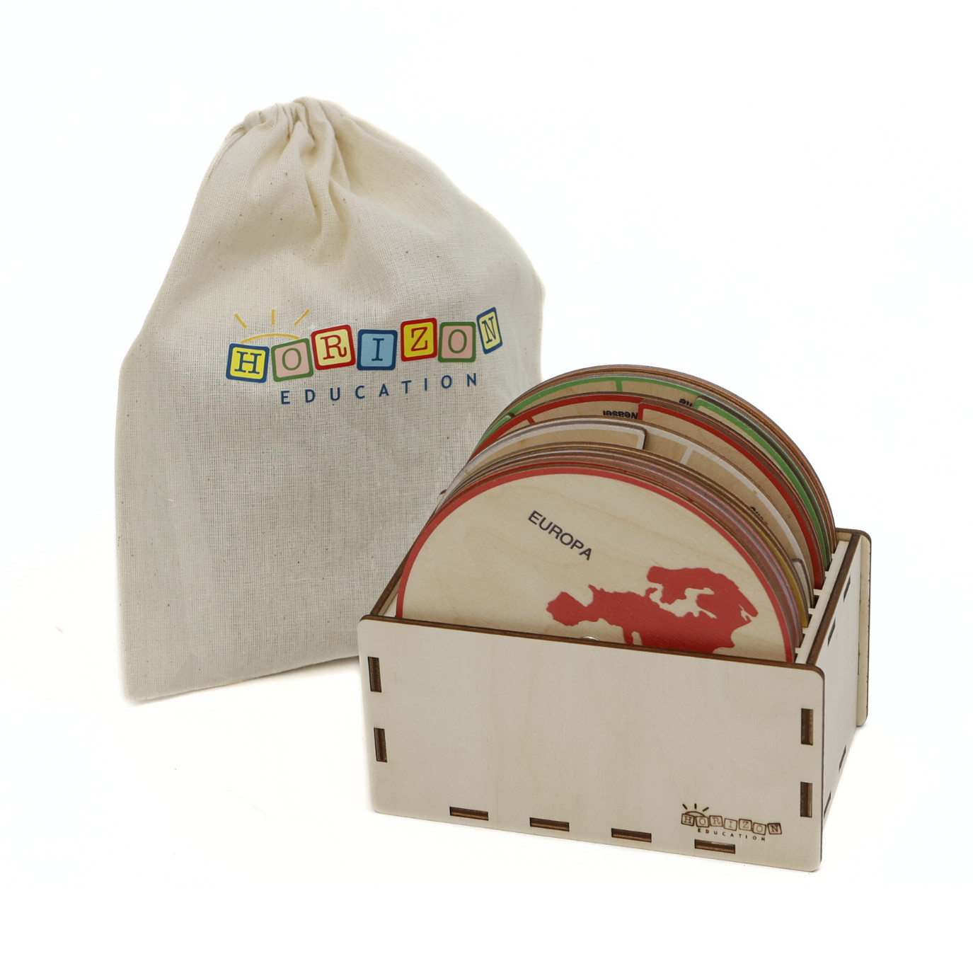 Animals of the World – Montessori Wooden Animal Wheels Set 7 Continents Ages 3+