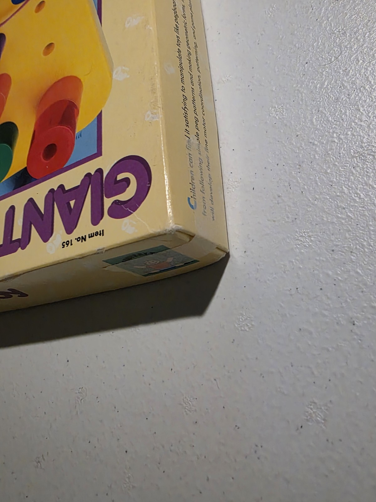 VTG 1988 Giant Pegboard Discovery Toys Colorful Learning Fine Motor COMPLETE