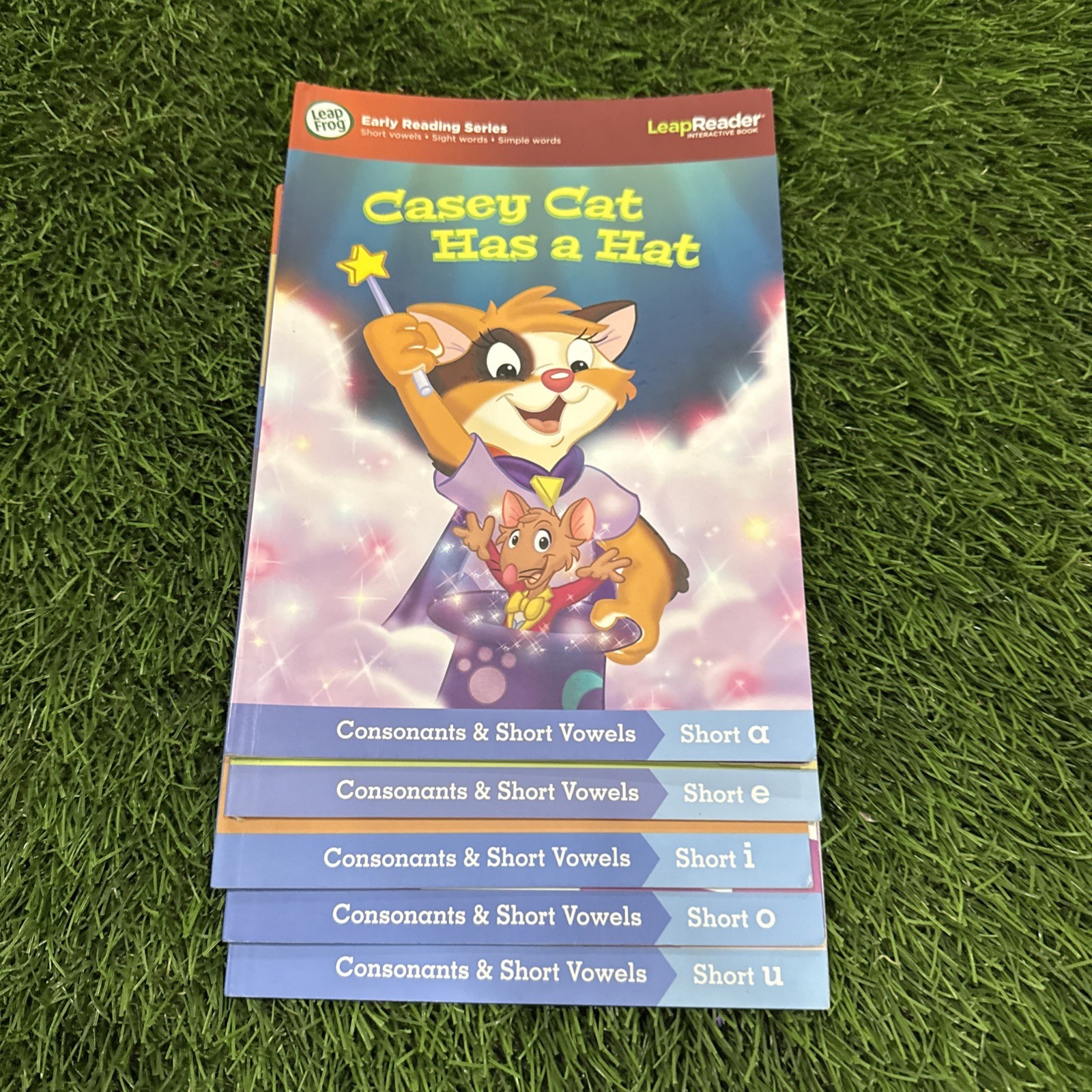 10 LeapFrog LeapReader books — TWO EARLY READING VOWEL SETS | Updated Edition