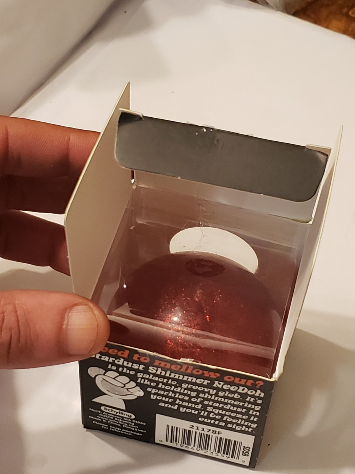 RARE Red Stardust Shimmer NeeDoh- Used- 100% AUTHENTIC Nee Doh