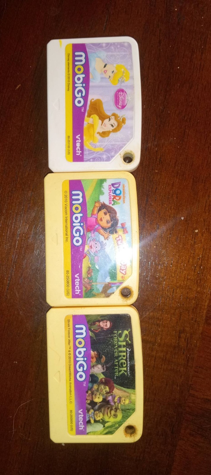 mobigo lot of 3 games shrek dora disney