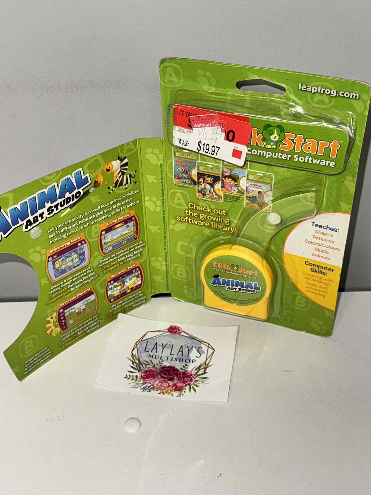 Leap Frog ClickStart Animal Art Studio My First Computer Software – NEW! *1*
