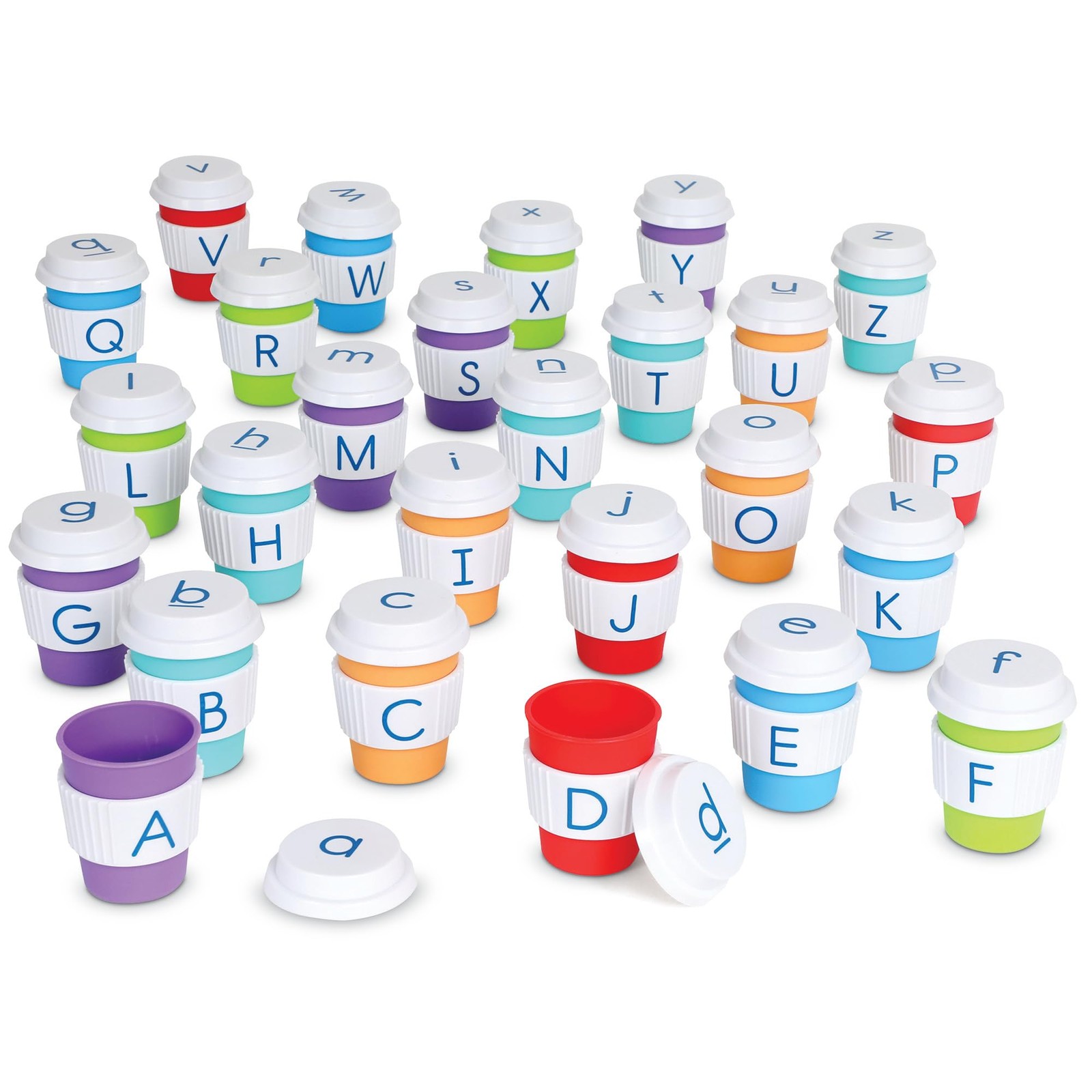 Learning Resources Alphabet Coffee 3 inches (H) x 2.5 (D), Multicolor