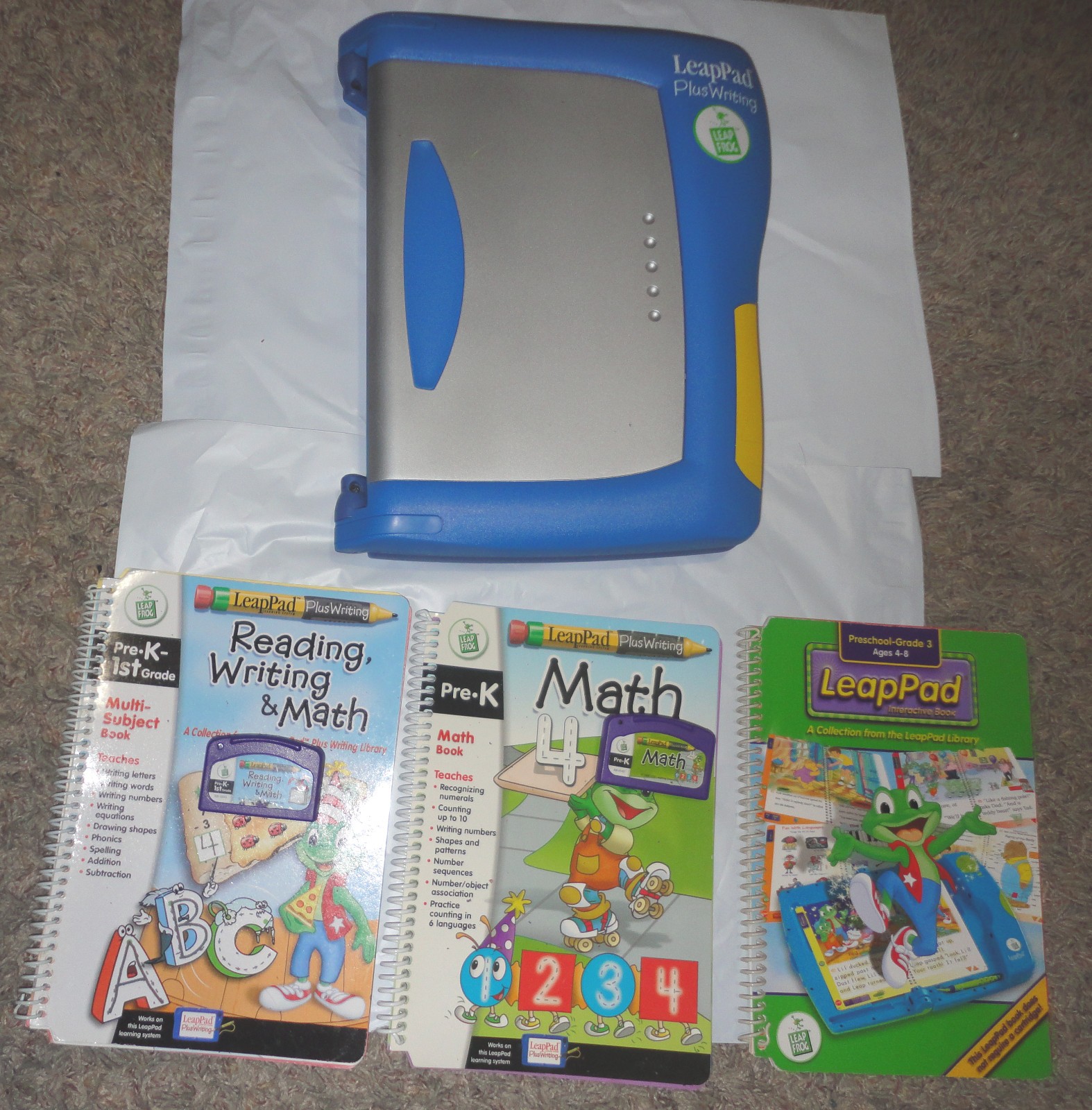 Leapfrog LEAPPAD Plus WRITING Learning SYSTEM + 3 BOOKS