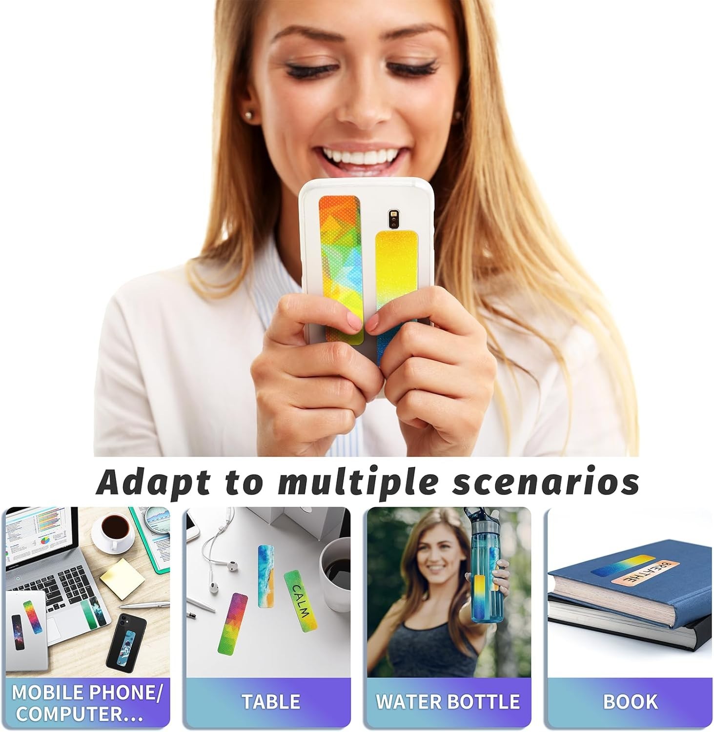 96 Pieces Unique Sensory Stickers for Anxiety Relief – Sensory Strips with St…