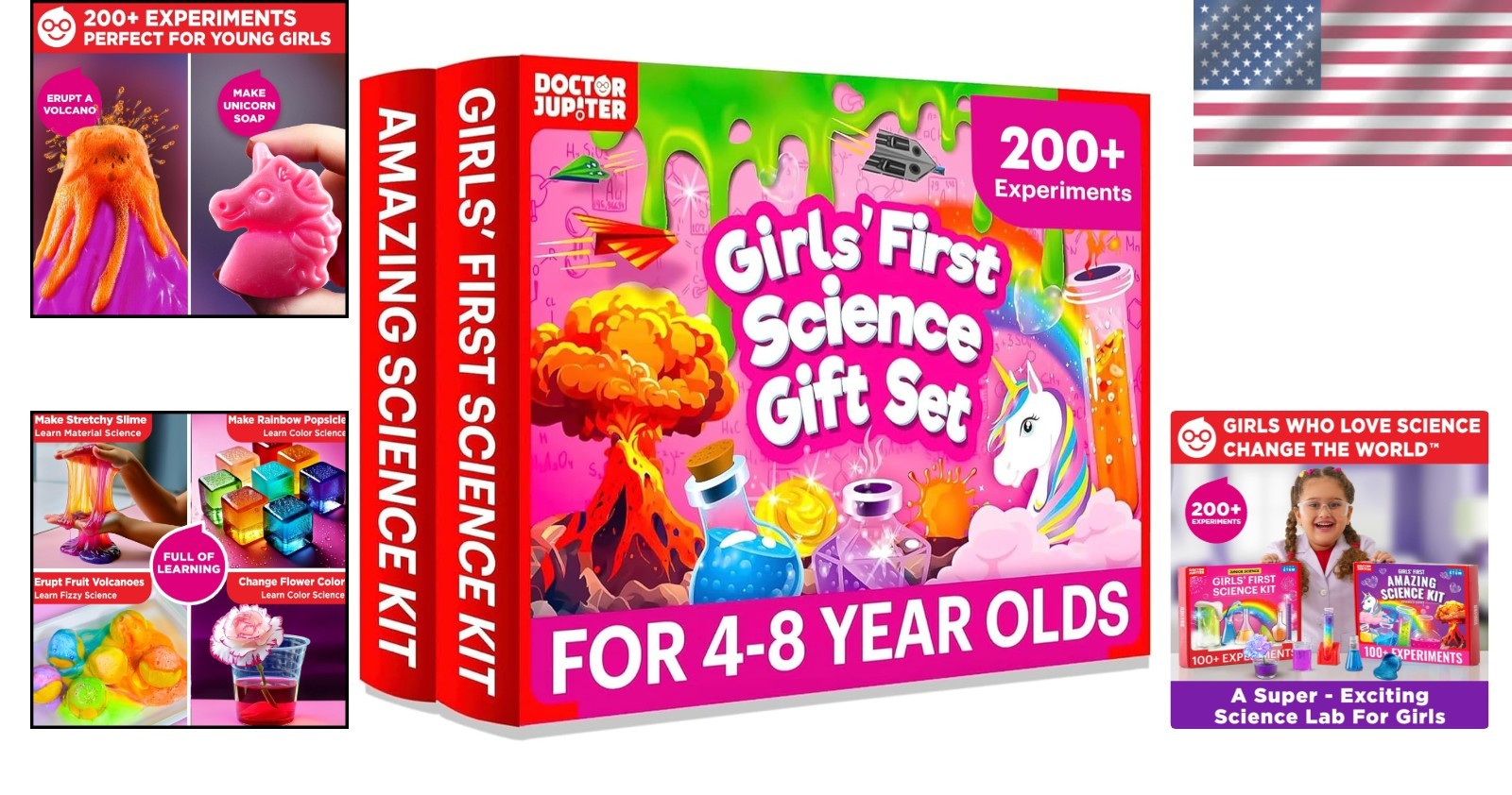 Fun STEM Learning Kit for Girls 4-8: 100+ Experiments