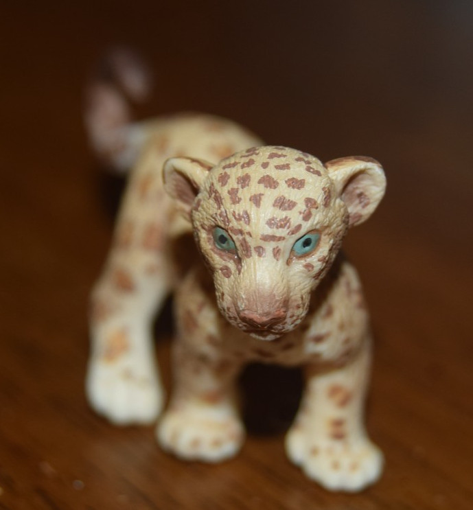 Schleich 2006 Jaguar Leopard Cub Baby Animal Figure Toy Realistic Animal Figure