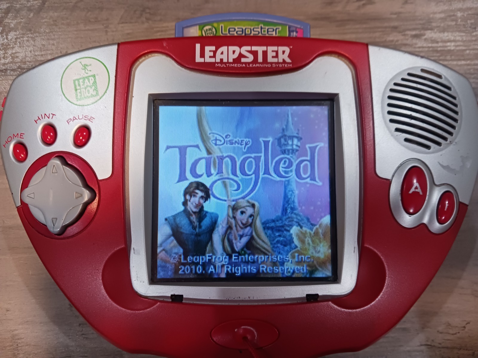 LeapFrog Leapster Learning System Large RED Handheld Console 7 Games 2003 WORKS