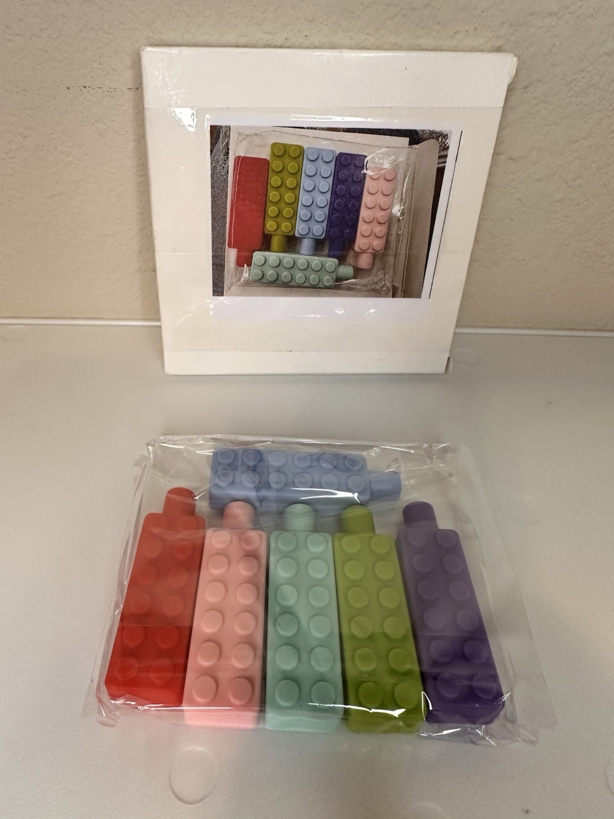 Sensory Chew Toys for Kids 6 Pack Set Silicone Double Sided Autism ADHD