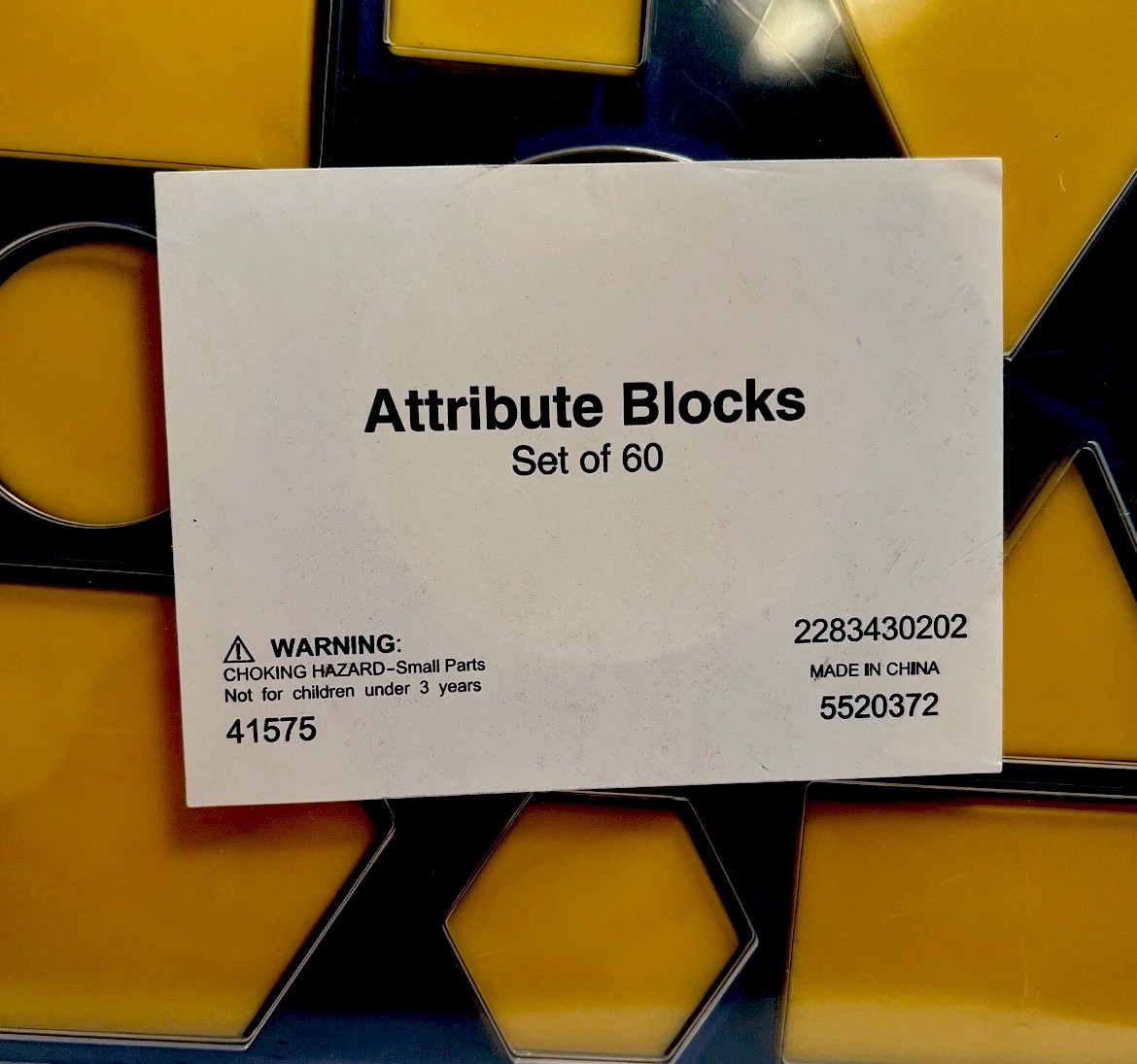 New Sealed Attribute Blocks Set of 60 Blocks (BRAND NEW)
