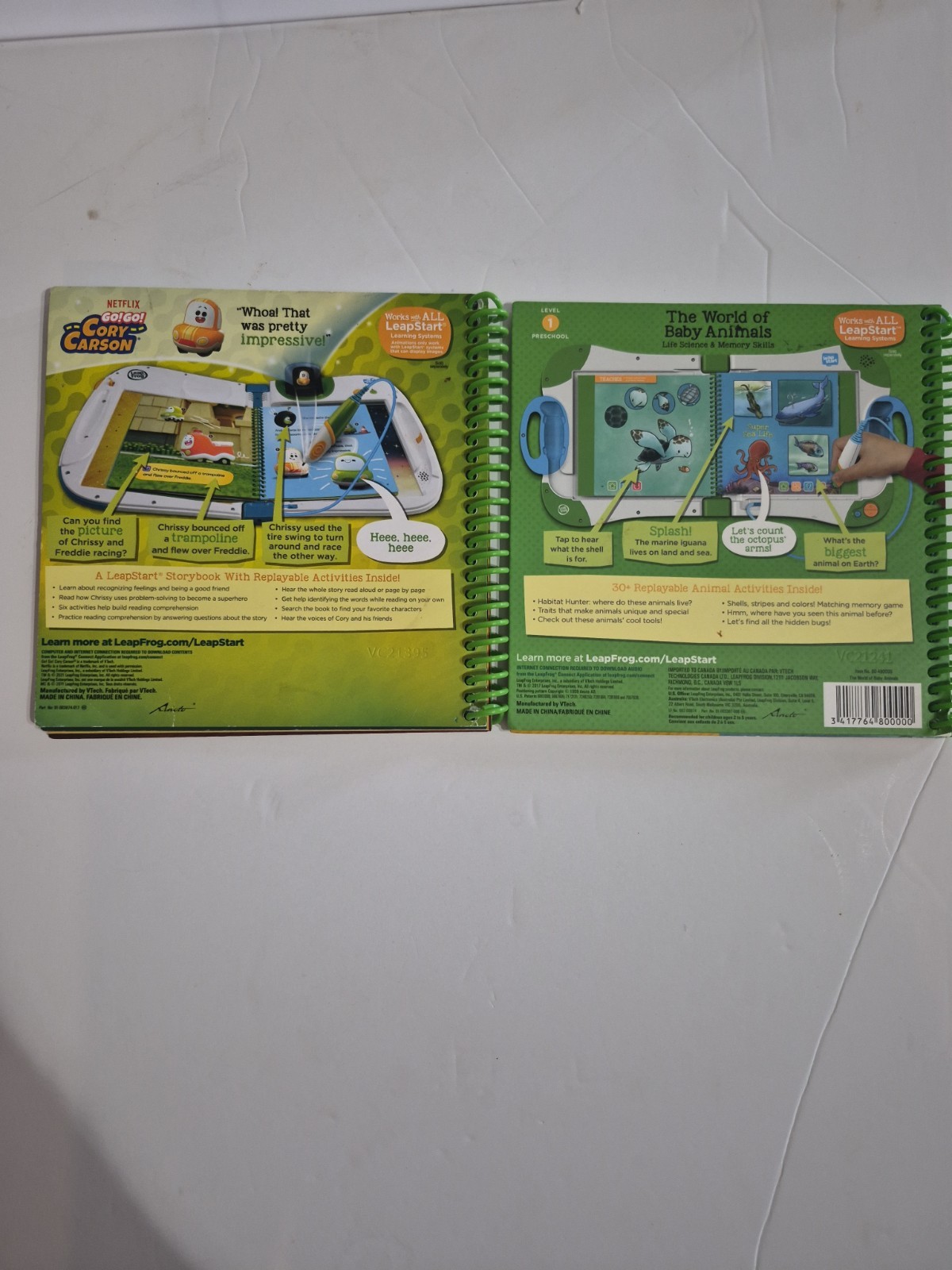 Leap Frog Leap Start SPIRAL Learning BOOKS Lot of 2 Level 1. Preschool