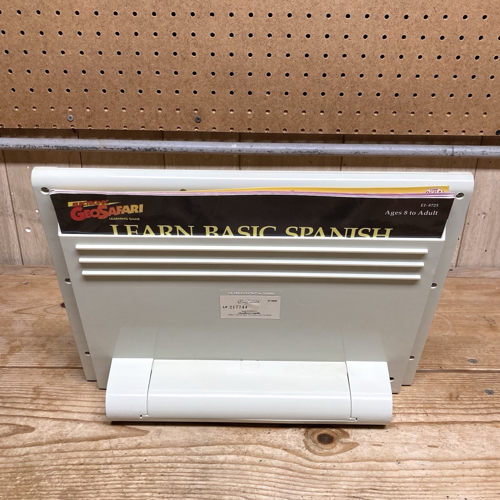 GeoSafari Electronic Learning Game EI-8800 ~ WORKS ~ 2 Card Sets ~ Basic Spanish