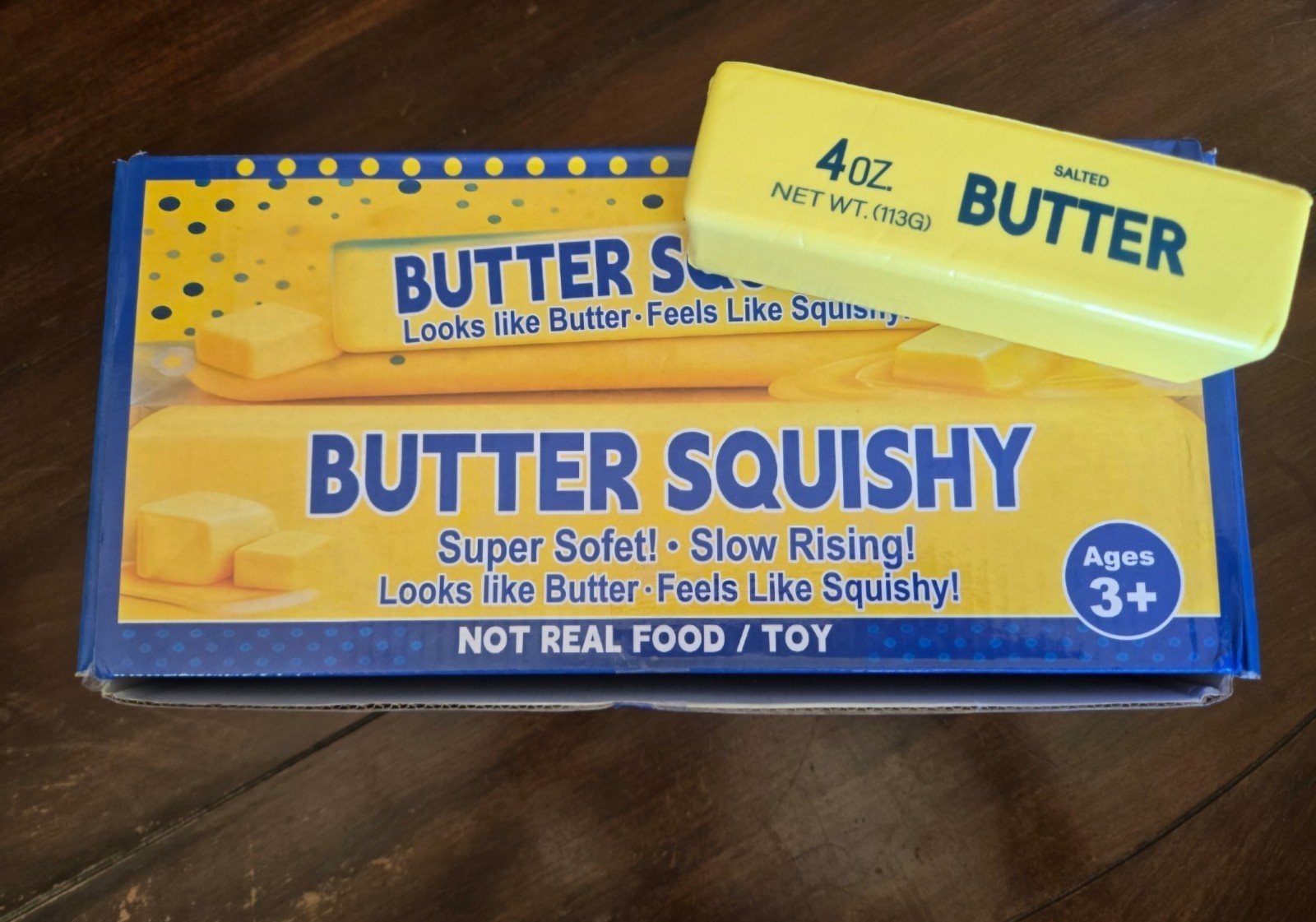 4pc Butter Stick Squishy Fidget Toy Soft Stress Relief Anxiety Squeeze Tie Dye