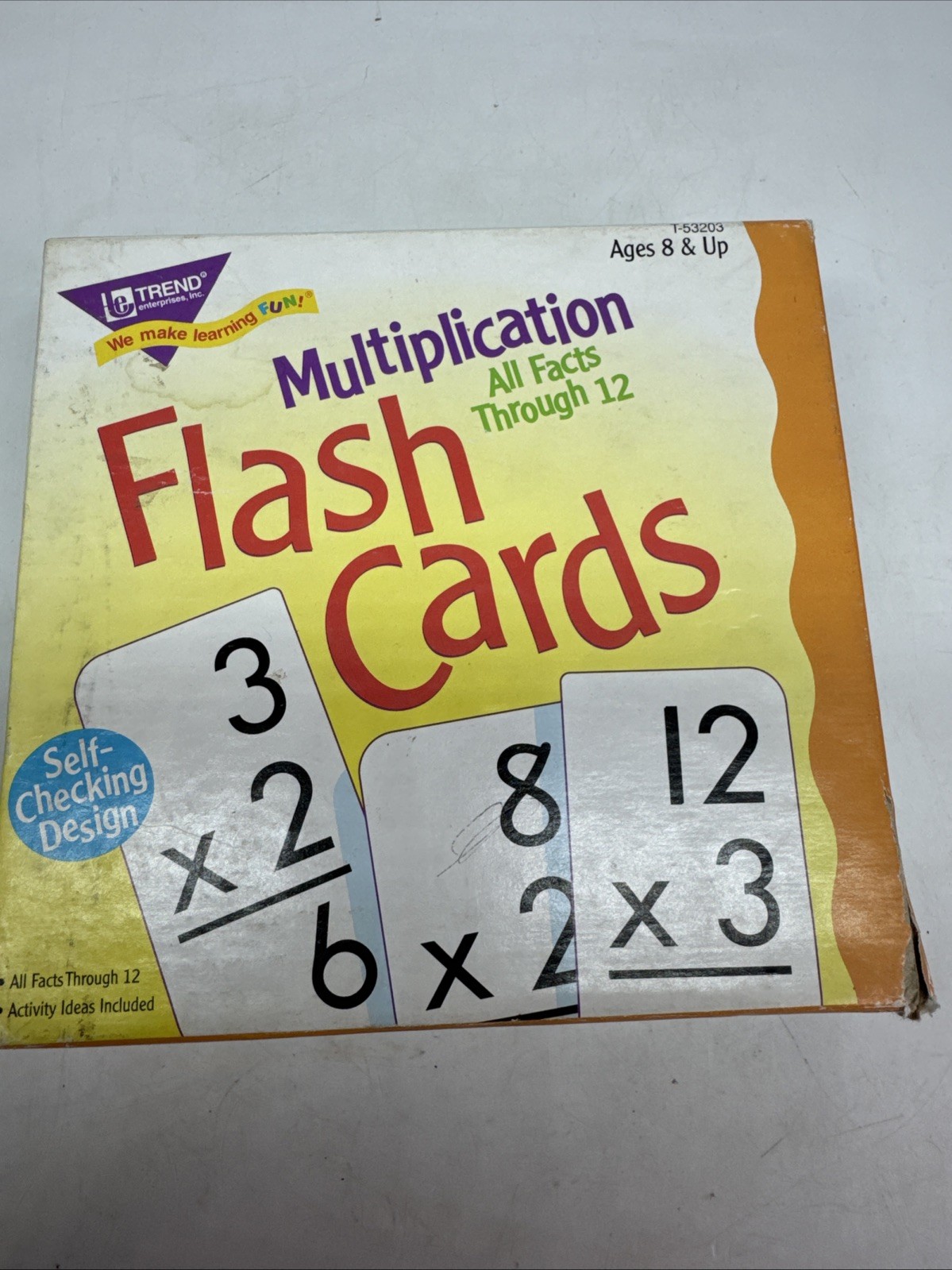 Multiplication Flash Cards Learning Math Mathematics Skills Trend Learning Card
