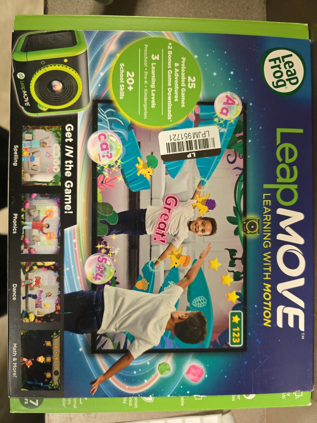 Leap Frog Leap Move Learning With Motion Preloaded Video Game System 25 Games