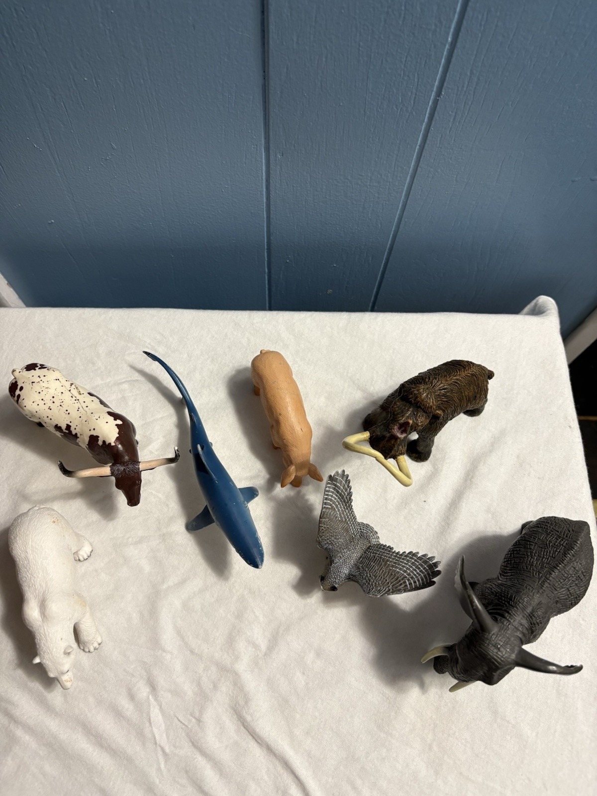 Mojo & Safari Lot Of Realistic Animals Vintage And Modern 7 Total Nice! Elephant