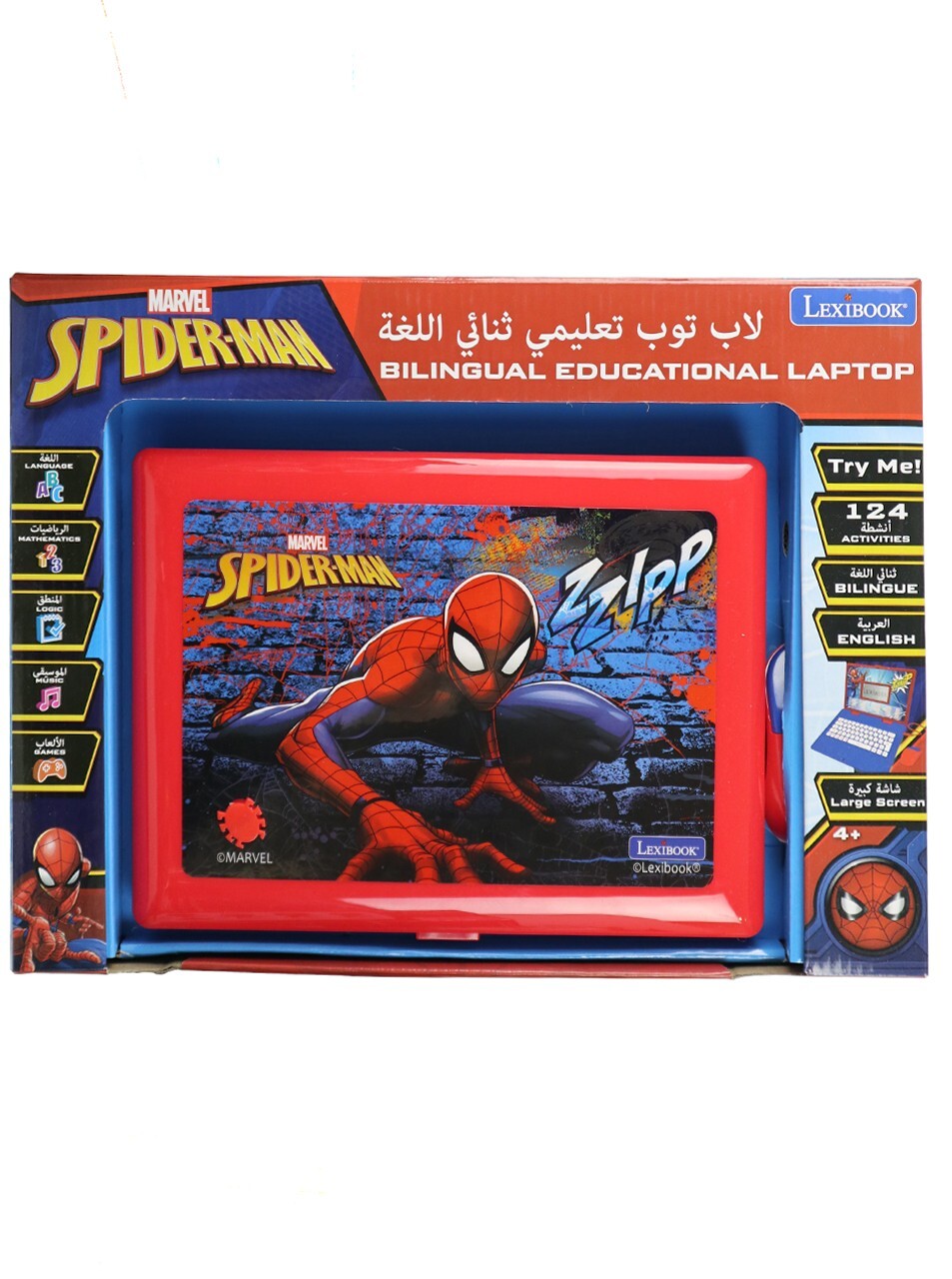 Spider-Man Bilingual Educational Laptop Marvel Comics English & Arabic New