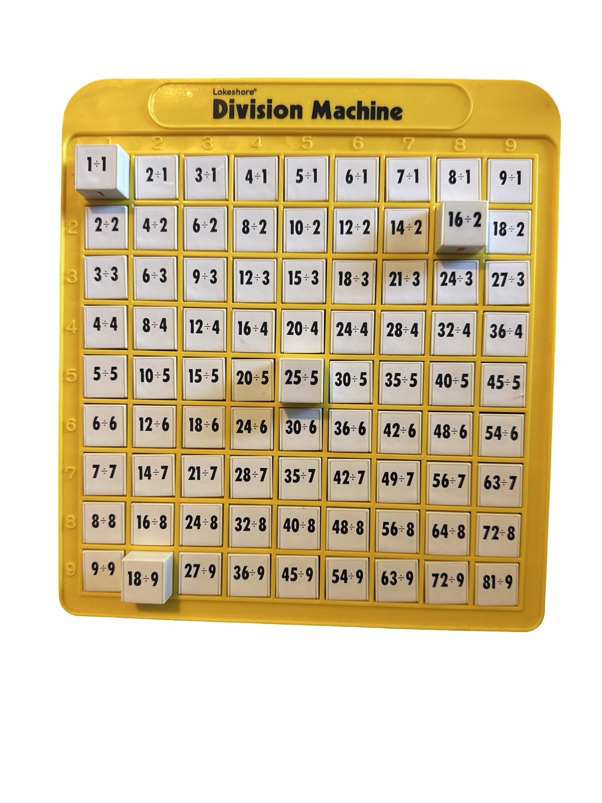 Lakeshore Division Machine Math Learning Toy Homeschool Manipulative Vtg
