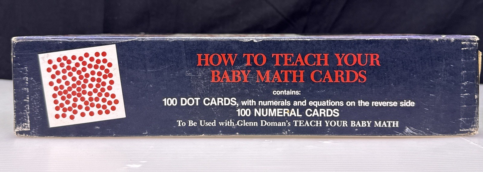 Complete How To Teach Your Baby Math Glenn Doman 100 Dot Numeral Cards Set 1980