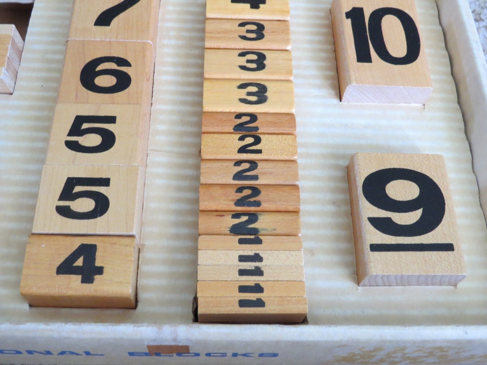 🔴 Playskool Proportional Blocks 697 Math Number Counting Lot Learning Resources