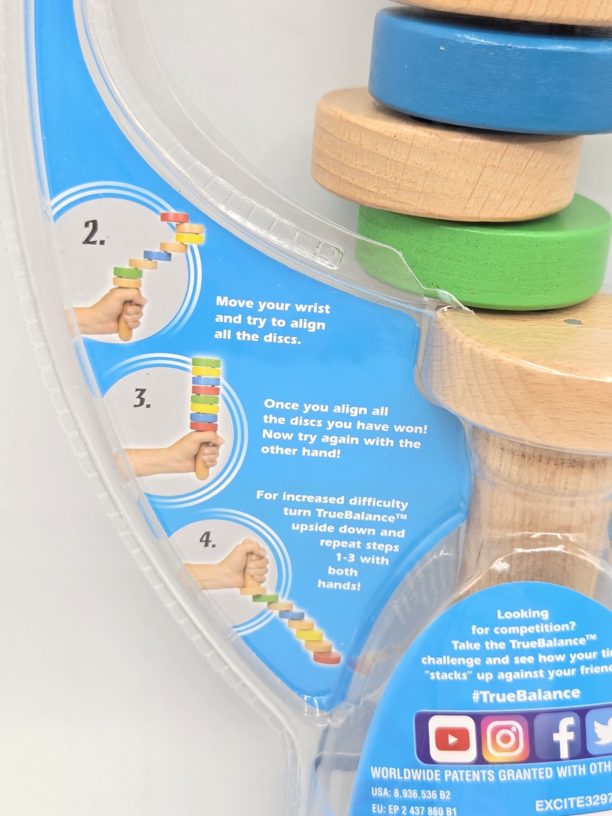 New True Balance STEM Coordination Excite Multi Motor Skill Game Handheld Wooden