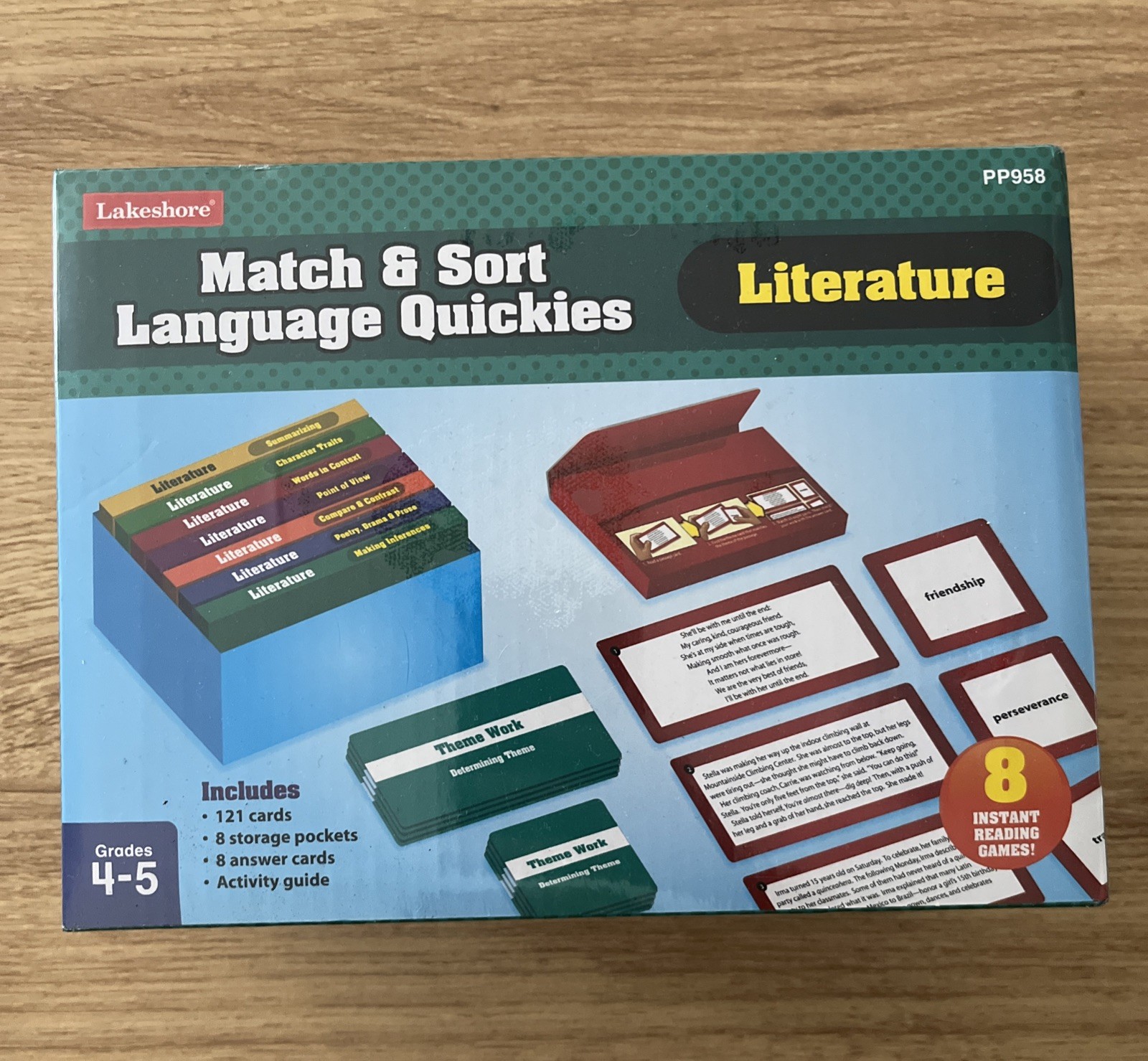 Lakeshore PP958 Match & Sort Language Quickies Literature Grades 4-5