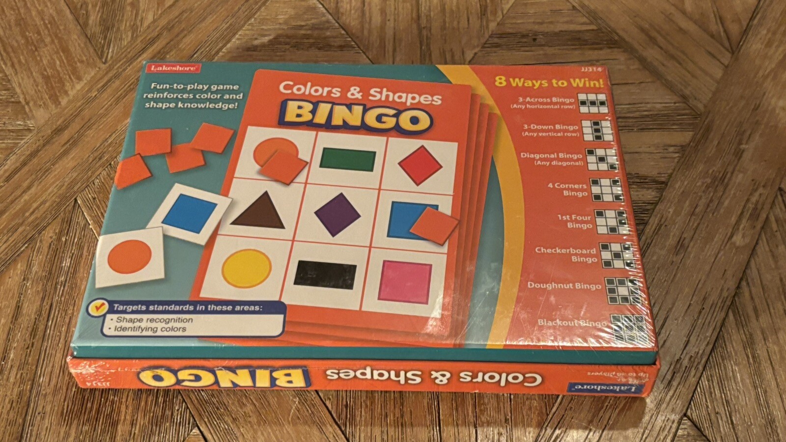 LAKESHORE Colors & Shapes Bingo JJ314….SEALED/NEW