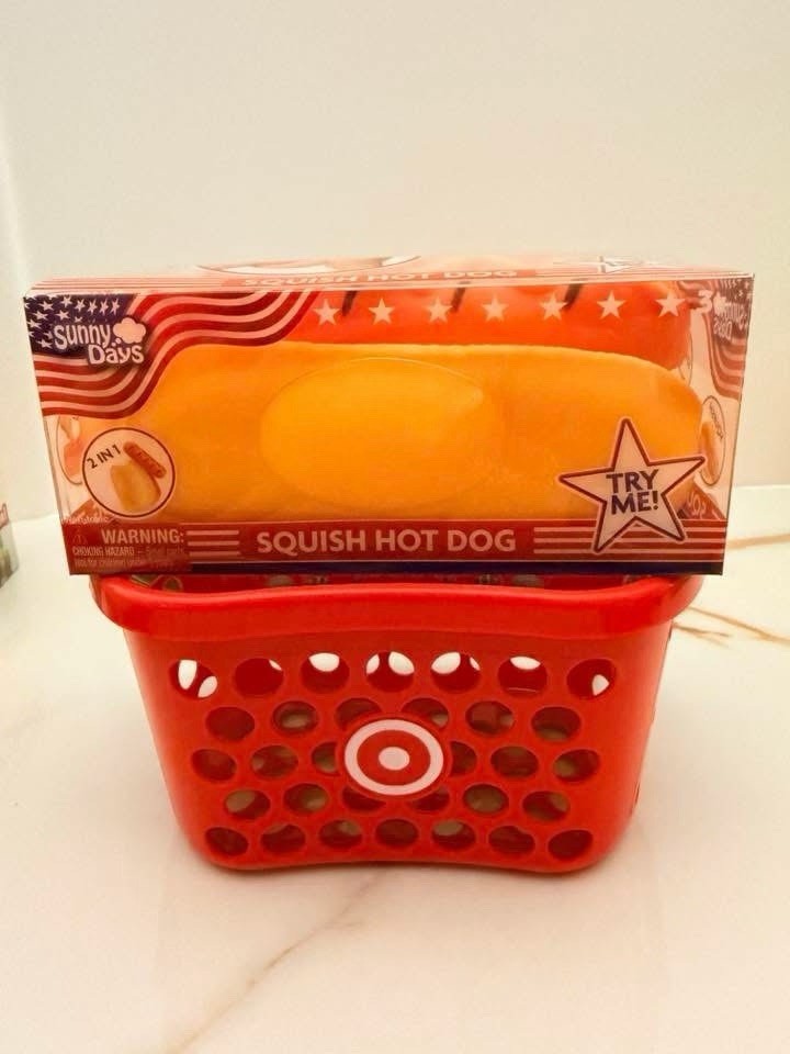 TikTok Viral Sunny Days Squeeezy Squish Hot Dog Sensory Toy Stress Relief